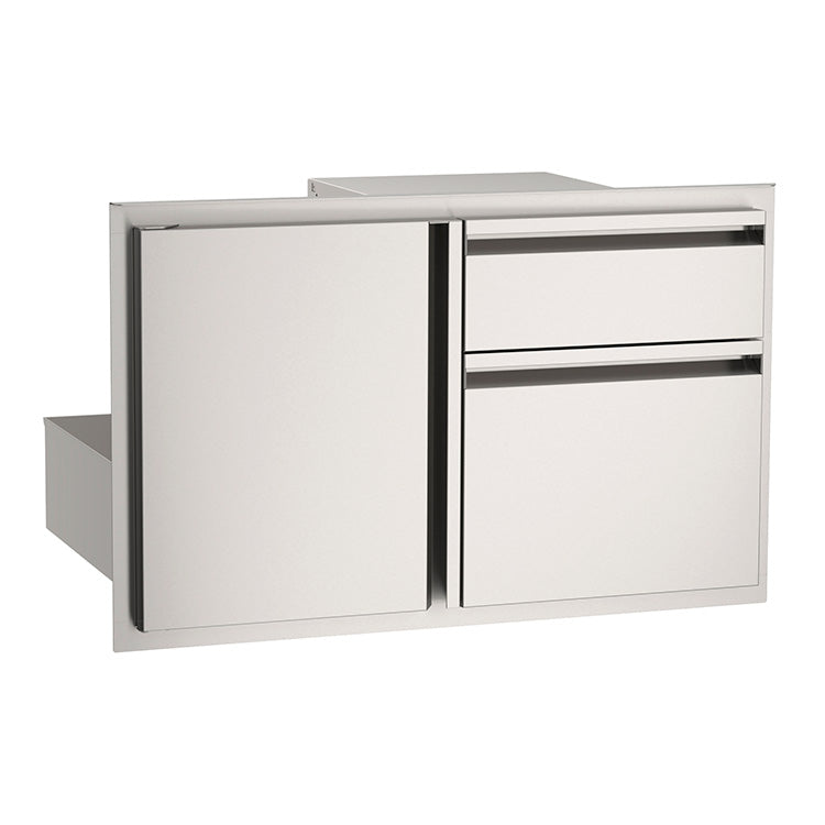 American Outdoor Grills 30 Inch Outdoor Kitchen Door with Double Drawer
