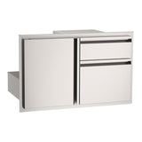 American Outdoor Grills 30 Inch Outdoor Kitchen Door with Double Drawer