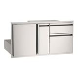 American Outdoor Grills 36 Inch Outdoor Kitchen Door with Double Drawer and Platter
