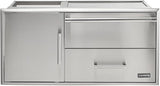 Coyote 42" Access Door with Storage & Warming Drawer Combo - C3-CDWD
