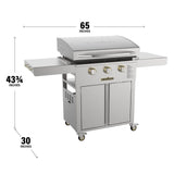 Blackstone Select 28" Griddle Cart with Cabinet showcasing its sleek design and durable material.