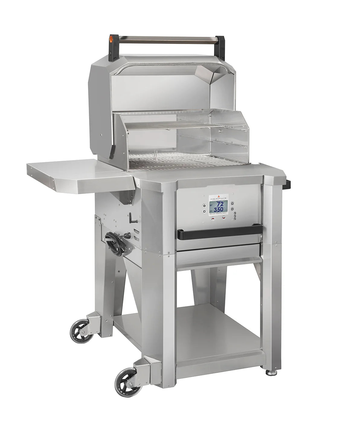 Memphis Elevate 30" Freestanding Pellet Grill dimensions and modular design highlighted in a stunning outdoor setting.