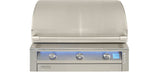 Alfresco Intelligent Professional 36" Built-In Grill AIPG-36 - 828 Sq In, 3 Burners, 304 Stainless Steel with Rotisserie