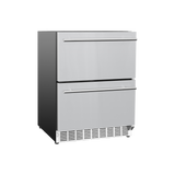 24" Deluxe Outdoor Rated 2-Drawer Refrigerator (5c)