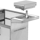 Artisan Single Side Burner Shelf Mount for Cart Model Only ARTC-SBM-01