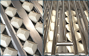 Artisan American Eagle 32" Built-In Grill, 3 Burner features the spacious dual-position warming rack.