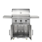 Coyote C-Series 30" LP Grill on Cart with Side Burner - C3C30LP-FS