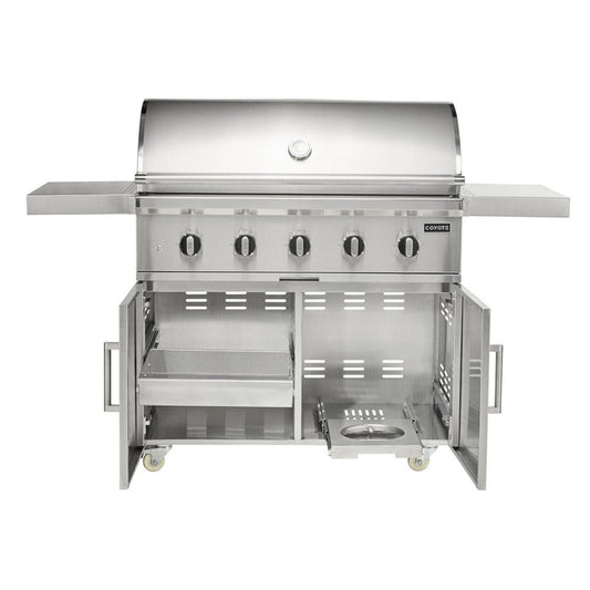 Coyote CL-Series 42" Freestanding Grill Cart - C3C42 + C3S42CT