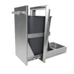 Coyote 18" Built-In Front-to-Back Trash & Recycle Combo - C3-FBTRC