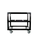 Primo cart base with storage basket for Oval X-Large and Large ceramic grills, rolling steel stand