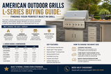 American Outdoor Grills L-Series 30" Built-In Grill Propane with Lights and Back Burner AOG30LP