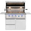 American Made Grills Estate Freedom 42" Gas Freestanding Cart Grill EST42-FR + CART-EST42 - 3 Burners, 90,000 BTUs, 1,083 Sq In, 304 Stainless Steel