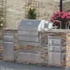 Pellets in the dual-bin hopper of the Memphis Pro 28" Built-In Pellet Grill ITC3, highlighting the wood flavor options for versatile cooking.