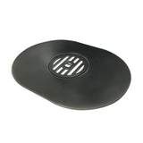 Primo stainless steel griddle for Oval Junior ceramic charcoal grill, flat-top cooking surface