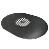 Primo stainless steel griddle for Oval X-Large ceramic charcoal grill, flat-top cooking surface