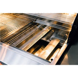 True Flame 3 Burner Gas Grill heated by powerful 14,000 BTU burners featuring flame thrower ignition.