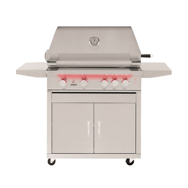 TrueFlame Grill 40” 5 Burner Grill showcasing premium craftsmanship and stainless steel construction.