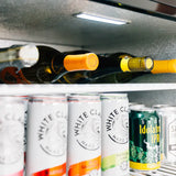 True Flame 15” 3.2C Outdoor Fridge with Glass Door highlighting temperature control features and durable outdoor rating.
