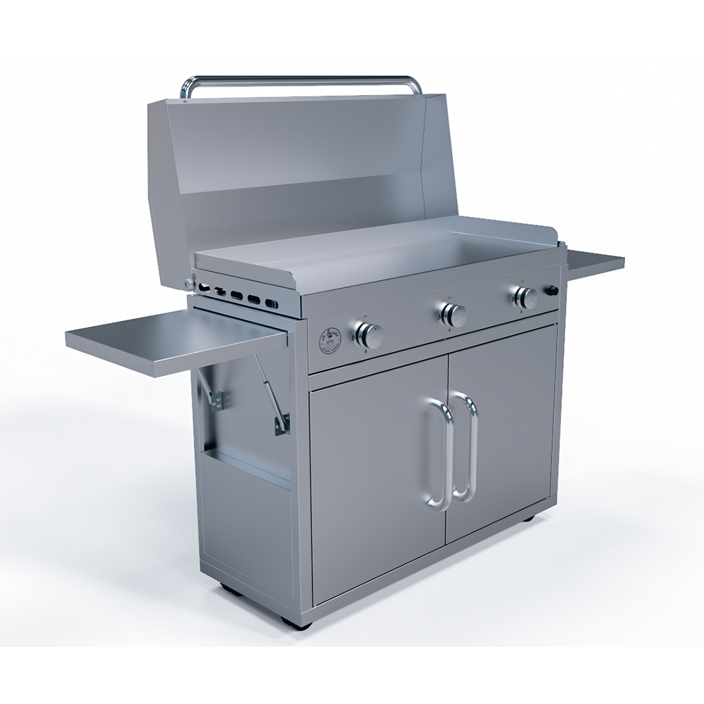 Le Griddle GFCART105 cart carrying a 105 Series griddle, griddle sold separately