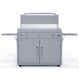 Le Griddle GFCART105 cart and 105 Series griddle seen from the front with the lid closed