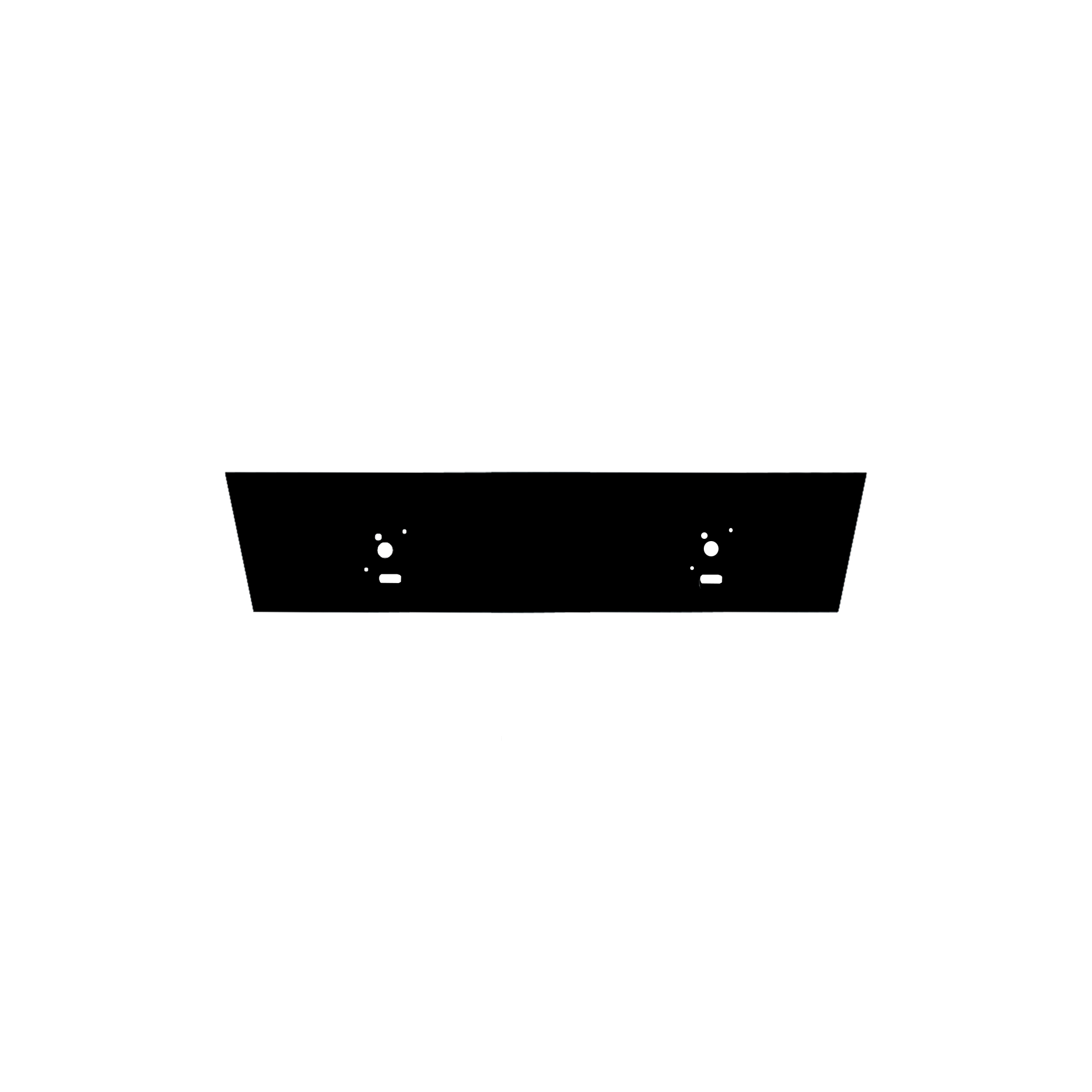 Le Griddle OML75BLKPNL matte black front panel for the Pro Series 75 griddle