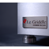 Le Griddle Commercial Series 75 OML75C3 showing its 3mm 304 stainless cooking plate