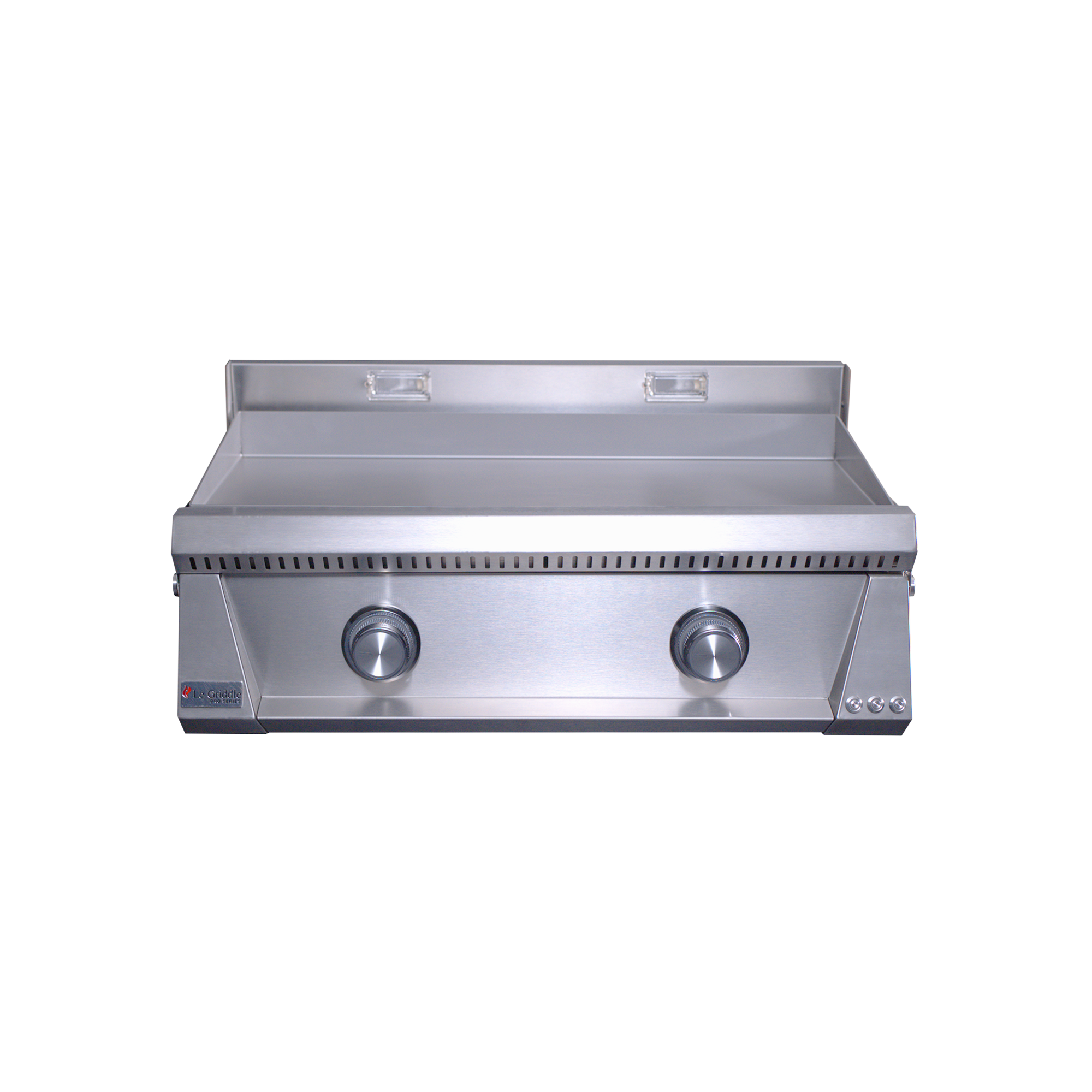 Le Griddle Pro Series 75 OML75P3 showing its 3mm 304 stainless cooking plate