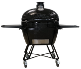 Primo cradle with side tables for Oval XX-Large ceramic charcoal grill, All-In-One stand setup