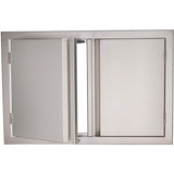 RCS Valiant Series Double Door 30" x 19" - Durable double-lined doors for outdoor kitchen storage.