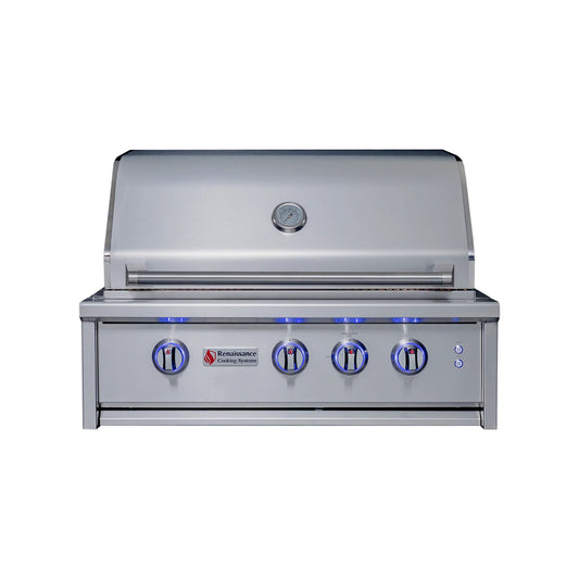 RCS 30" Cutlass Elite Built-In Grill W/ Rear Burner & Color-Changing LEDs CEG30
