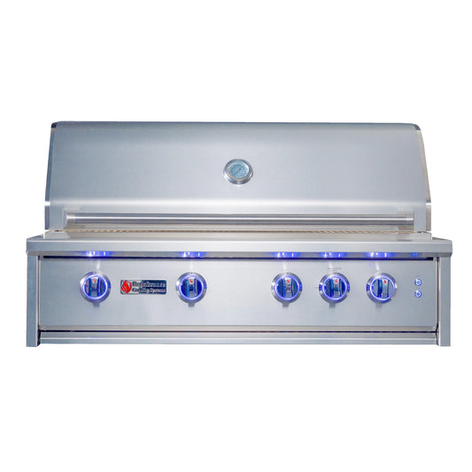 RCS 38" Cutlass Elite Built-In Grill W/ Rear Burner & Color-Changing LEDs - CEG38