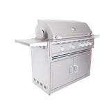 Close-up of the 38" Cutlass Pro Freestanding Grill by RCS highlighting the advanced ignition system and cooking features.