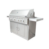 RCS 42" Cutlass Pro Freestanding Grill Cart showcasing its durable 304 stainless steel design and modern features.