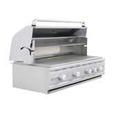 RCS 42" Cutlass Pro Built-In Grill showcasing its premium 304 stainless steel construction and sleek design.