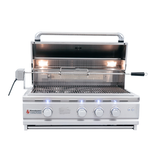 RCS Cutlass Pro 30" Built-In Grill with full-length slide-out drip tray and heat zone separators for ultimate grilling.