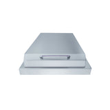 RCS Cutlass Single Side Burner featuring a durable stainless steel lid and push and turn ignition for convenient grilling.