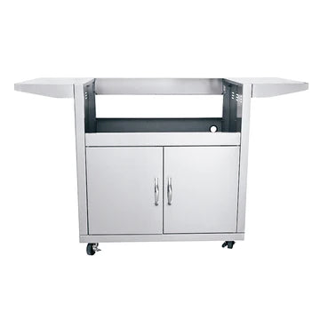 RCS 32" Premier Freestanding Grill Cart in action grilling delicious food, showcasing its premium performance.
