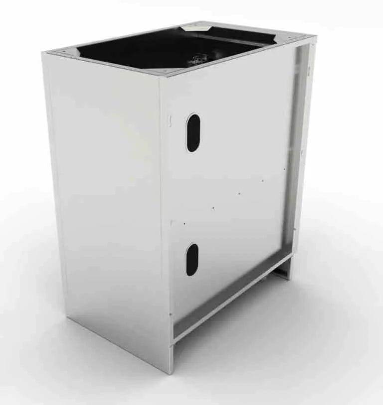 Sunstone 18" Left or Right Swing Door Cabinet w/Shelf with removable shelves, perfect for outdoor kitchens or grilling spaces.