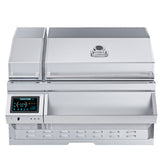 Sunstone 40” Electric Pellet Built-In Grill with Cold Smoker featuring sleek stainless steel design for premium outdoor cooking.