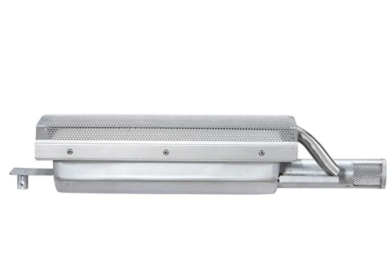 Bonfire Sear Burner Upgrade showing installation details and dimensions for perfect grilling performance.