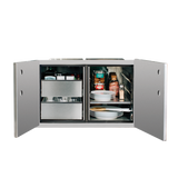 36" 2-Drawer Dry Storage Pantry & Enclosed Cabinet Combo