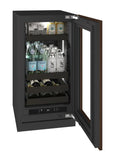 U-Line URBV418 18-inch Seamless Collection beverage center, panel ready glass door