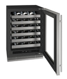 U-Line URWC324 24-inch Home Collection wine refrigerator, stainless glass door