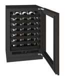 U-Line URWC424 24-inch Seamless Collection wine refrigerator, panel ready glass door
