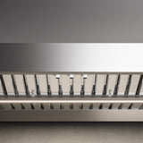 Falmec Zeus 36" Wall Mount Outdoor Hood, 1200 CFM - showcasing its powerful 4-speed control and innovative Noise Reduction System technology.