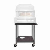 Alfresco 30-inch pizza oven cart AXE-PZA-CART-01 with locking casters for the AXE-PZA countertop oven