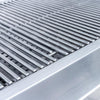 Close-up of the stainless steel cooking grates on a Summerset built-in gas grill