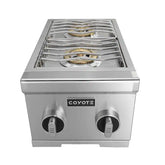 Coyote 12" Built-In Gas Double Side Burner (NG) - C1DBNG
