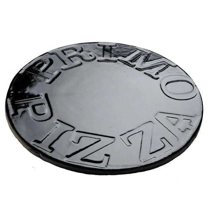 Primo 16-inch glazed ceramic pizza and baking stone for Oval X-Large, Large and Round ceramic grills