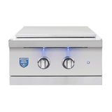 American Made Grills Encore power burner — with the lid closed